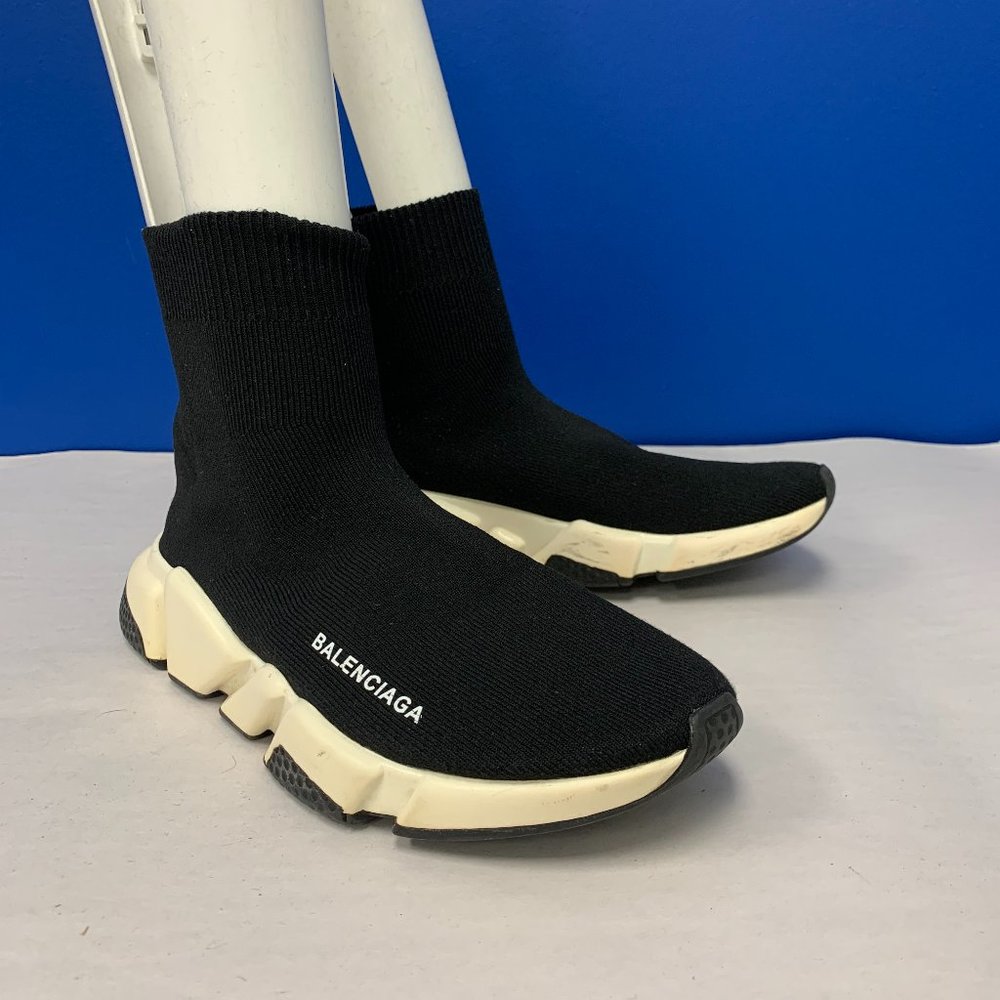 Balenciaga Speed Trainers in Black Ankle Shoes Sz US 10